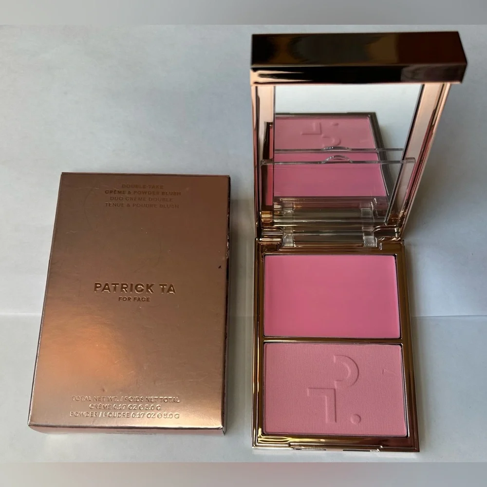 NWT🌷Patrick Ta’s “Just Enough” Cream & Powder Blush Duo